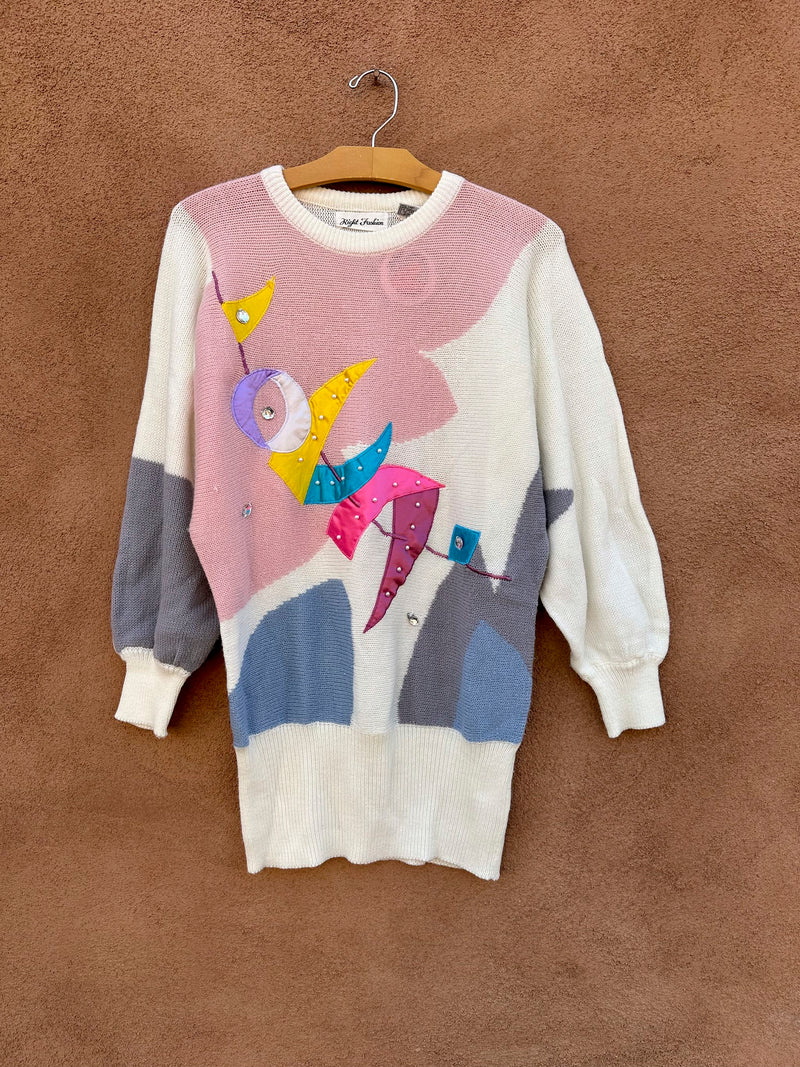 1980's Right Fashion Applique Sweater