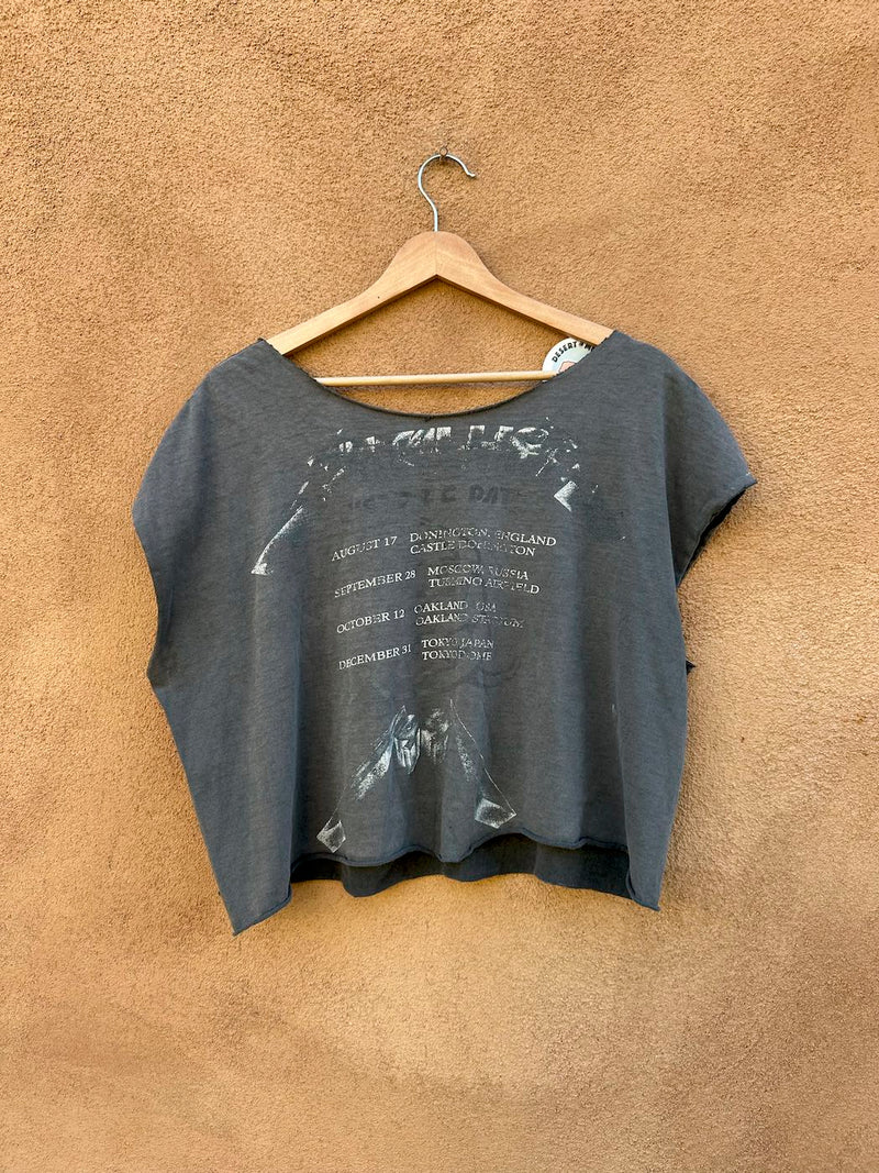 1991 Thrashed Cutoff Metallica Tour T-shirt