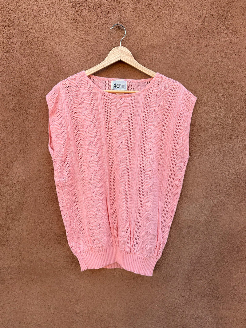 Pink Act III Sweater Vest - Made in USA