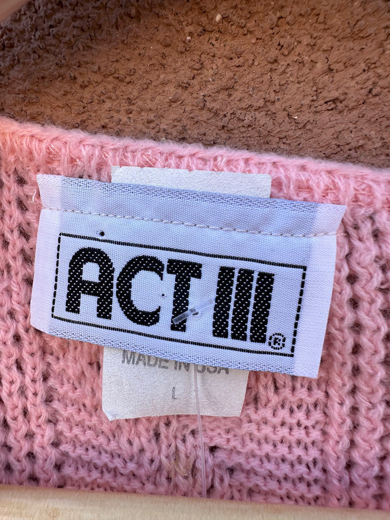 Pink Act III Sweater Vest - Made in USA