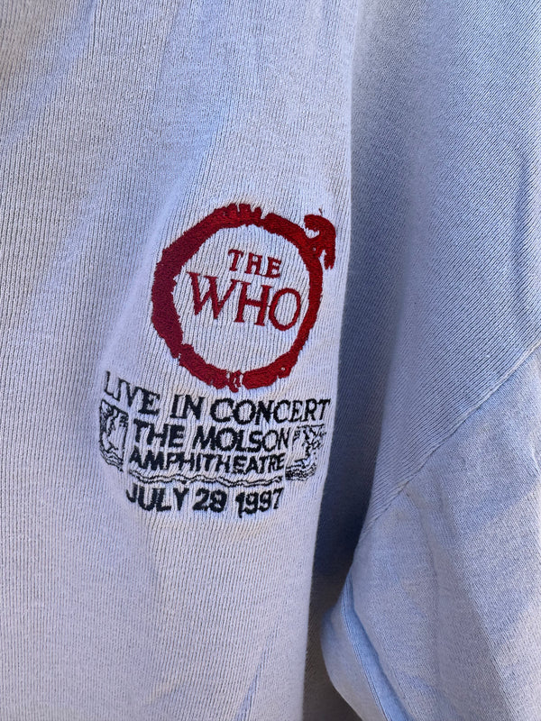 The Who Live in Concert Henley Roadie 7-28-97 Tee