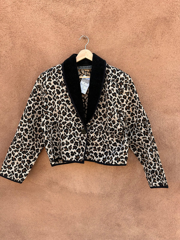 New Identity Leopard Print Tapestry Jacket