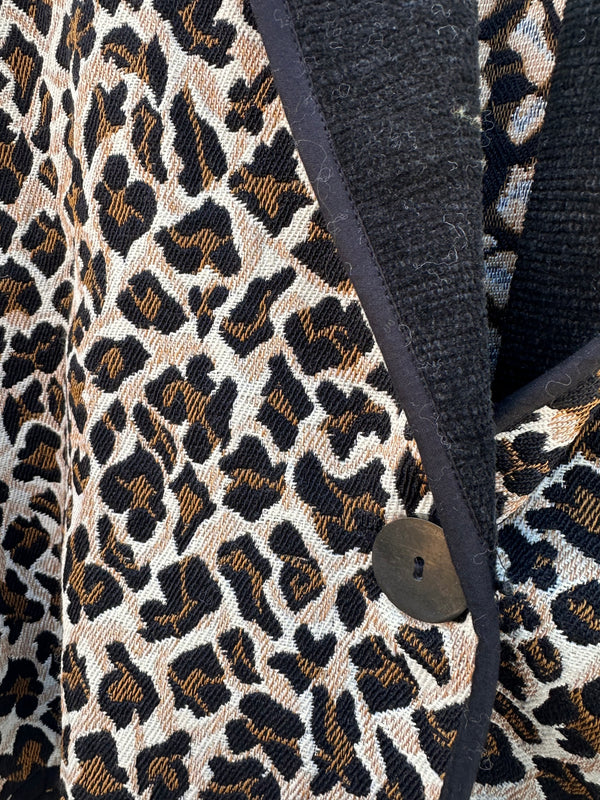 New Identity Leopard Print Tapestry Jacket