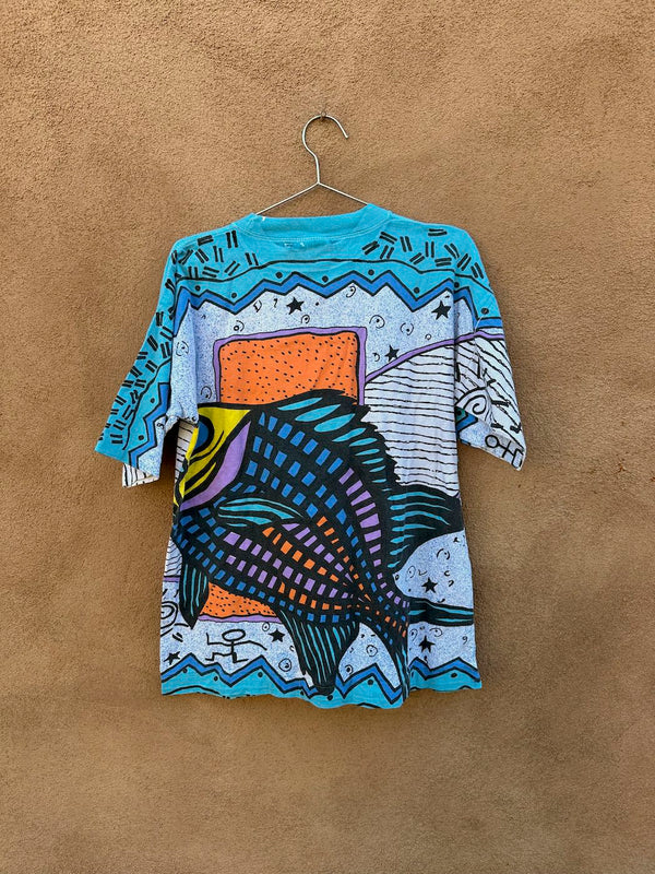 Princess Cruises All Over Print Fish T-shirt