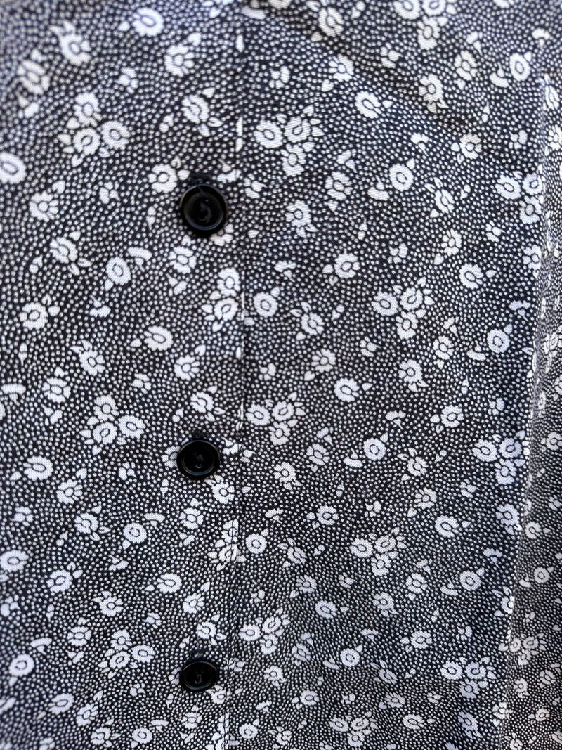 Floral Black & White J.P. Collections Blouse