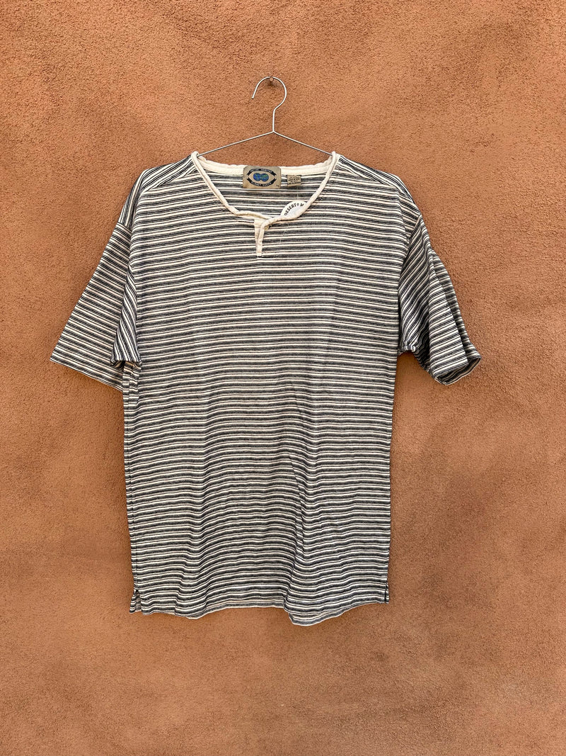 Native Habitat Planet Earth Striped Henley Shirt