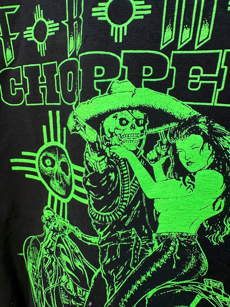 Green & Black Choppers Biker T-shirt