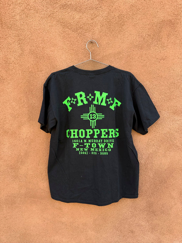 Green & Black Choppers Biker T-shirt
