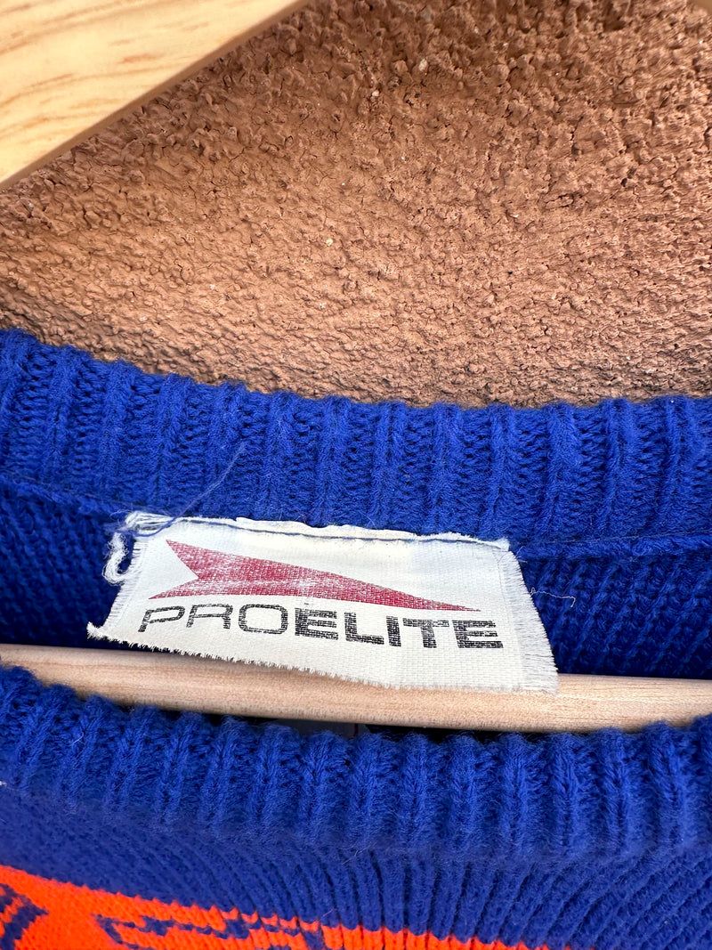 Denver Broncos ProElite Sweater with Southwest Patterns