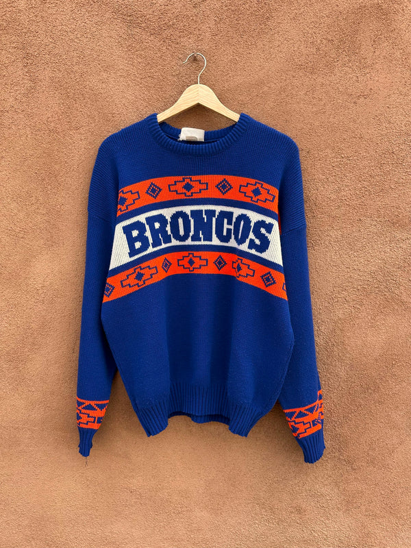 Denver Broncos ProElite Sweater with Southwest Patterns