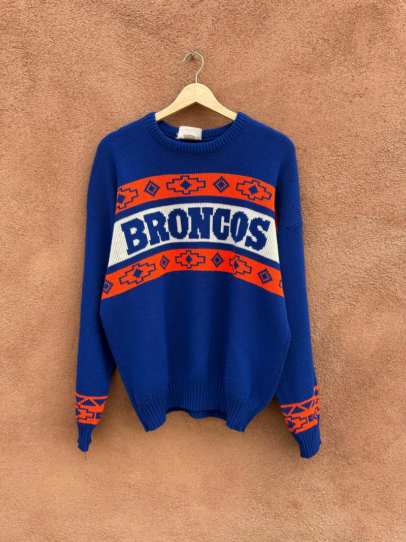 Denver Broncos ProElite Sweater with Southwest Patterns