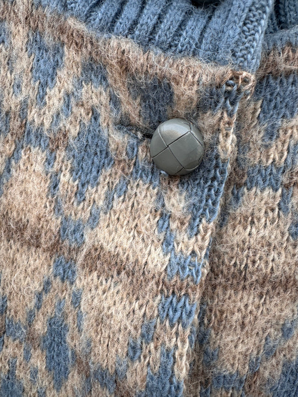 Eider Knit Wool Cardigan with Lining - Medium