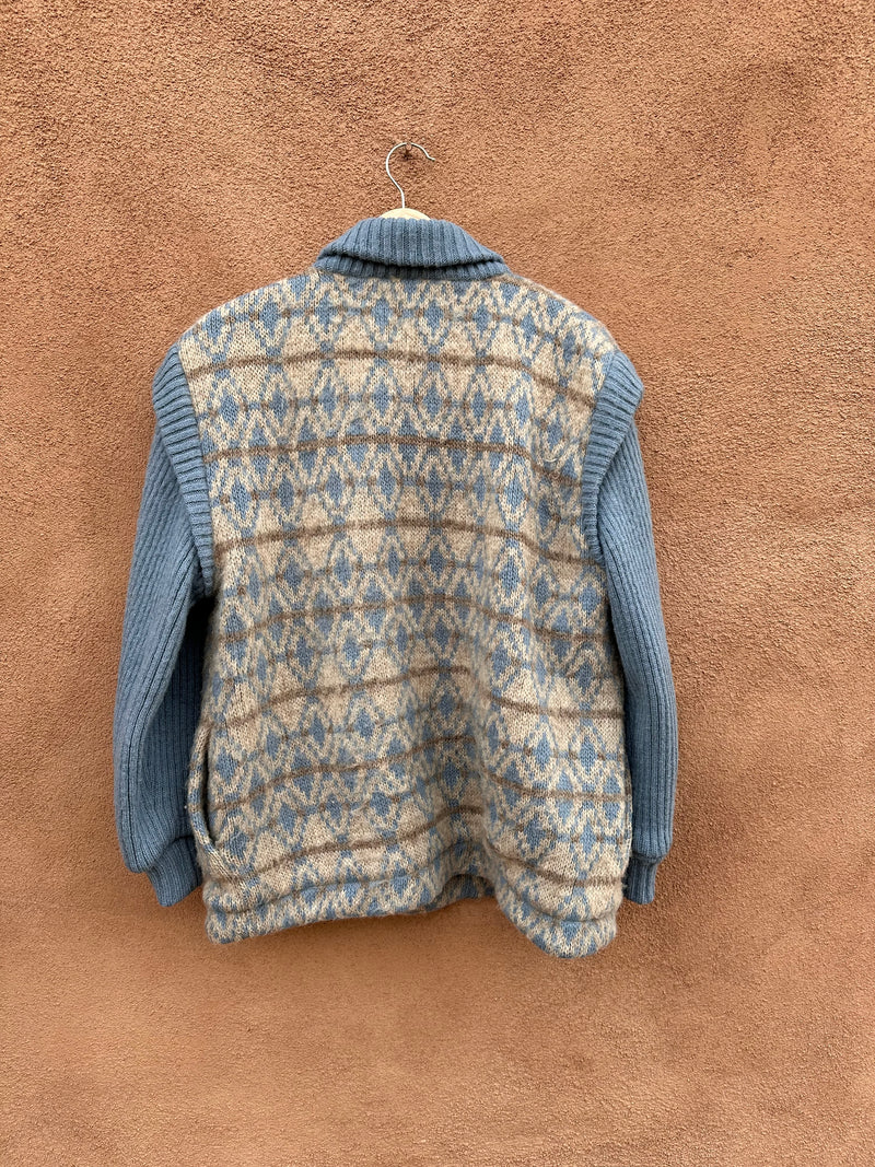 Eider Knit Wool Cardigan with Lining - Medium