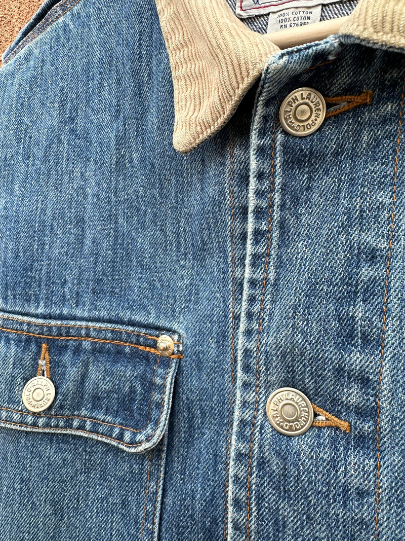 1990's Polo Ralph Lauren Authentic Dungarees Denim Jacket