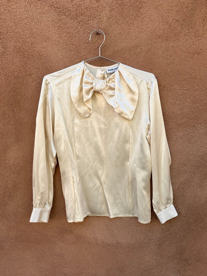 Bonnie & Norma Large Bow Silk Blouse