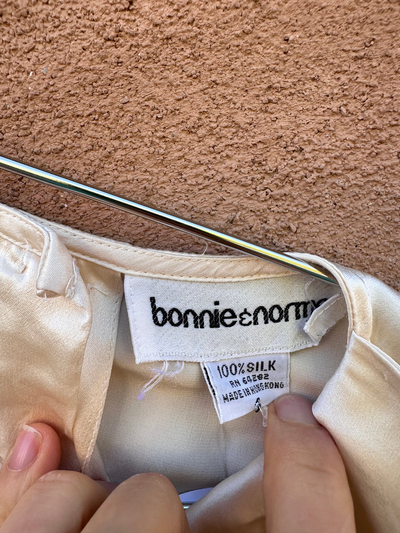 Bonnie & Norma Large Bow Silk Blouse