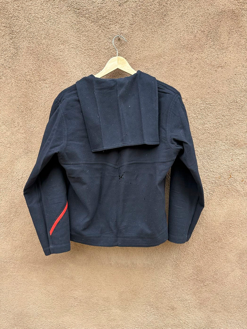 1950's Naval Clothing Factory Wool Cracker Jack Shirt - as is