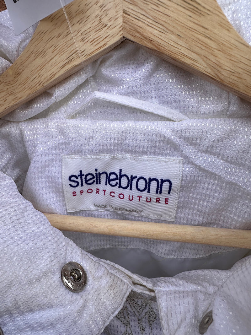 White Steinebronn Cropped Ski Jacket