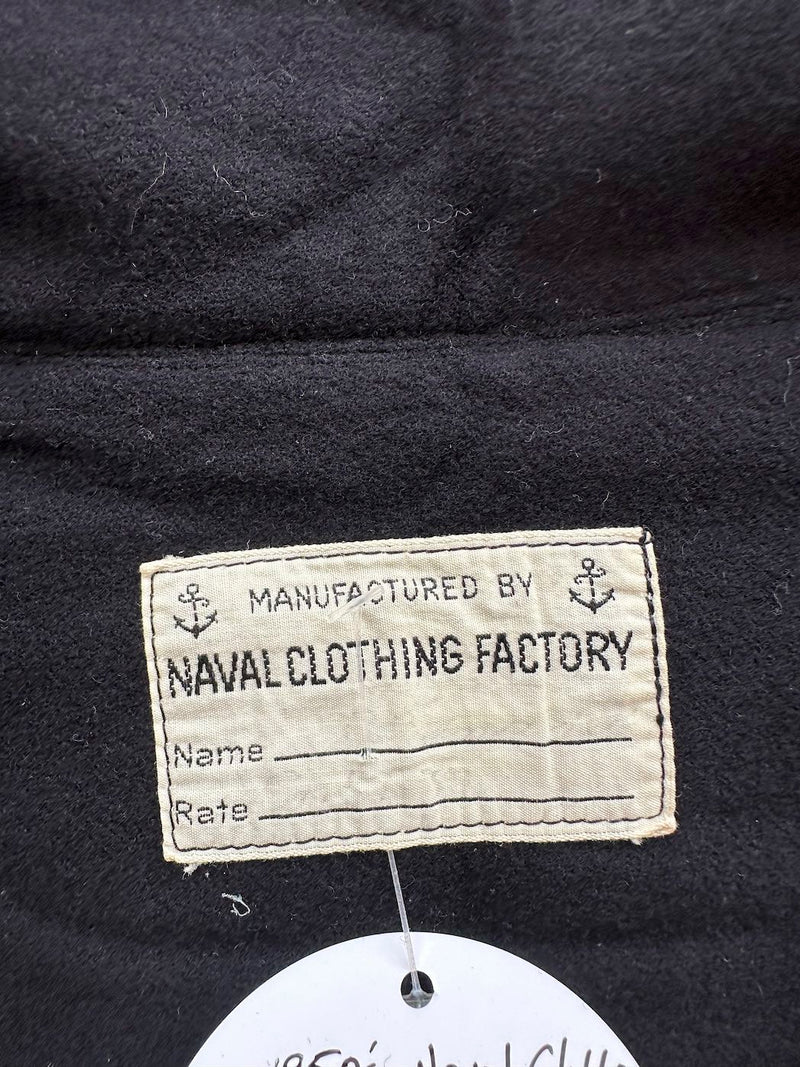 1950's Naval Clothing Factory Wool Cracker Jack Shirt - as is