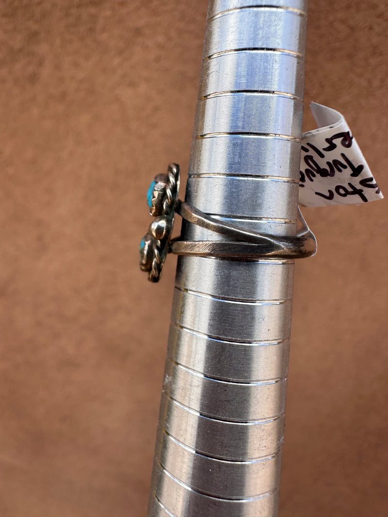 Royston Twin Turquoise Sterling Silver Ring