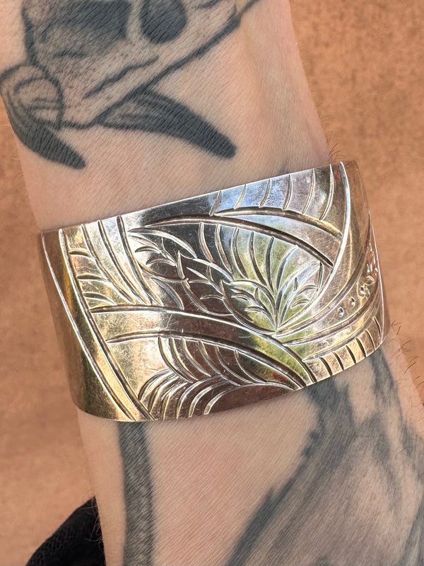 Flora Sterling Silver Cuff