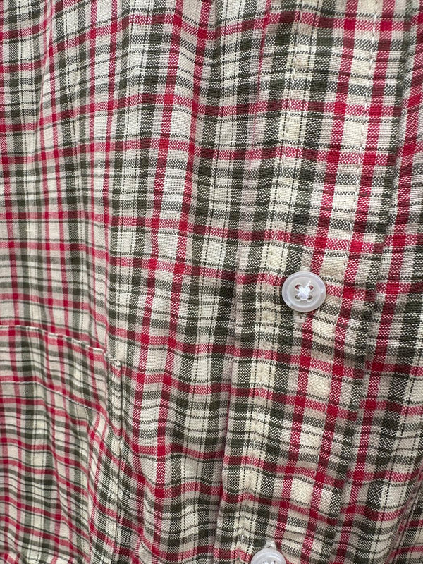 1998 Faded Glory Plaid Cotton Shirt
