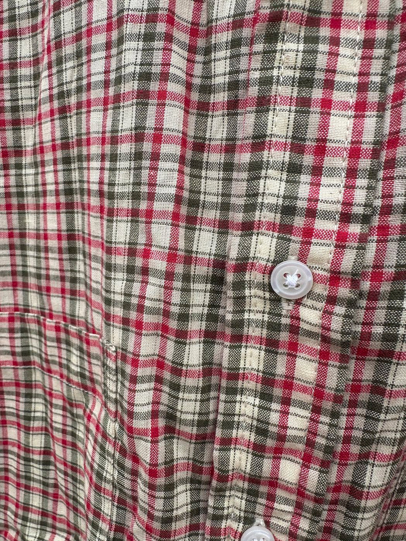 1998 Faded Glory Plaid Cotton Shirt