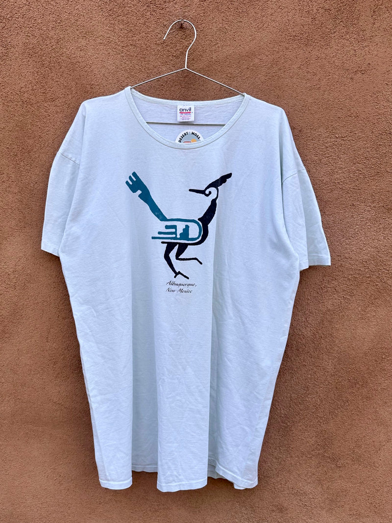 Albuquerque, NM Abstract Southwest Style Roadrunner T-shirt