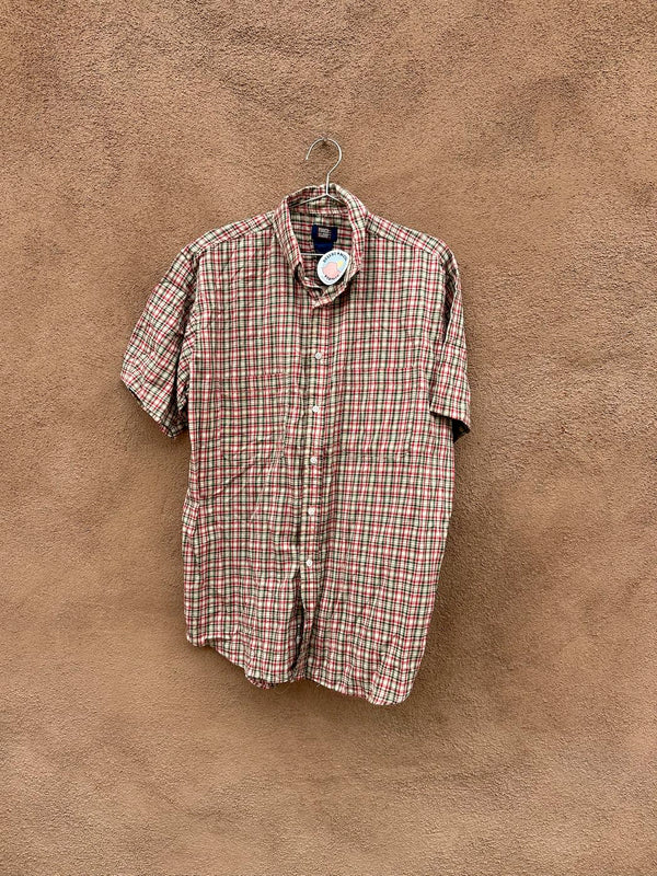 1998 Faded Glory Plaid Cotton Shirt