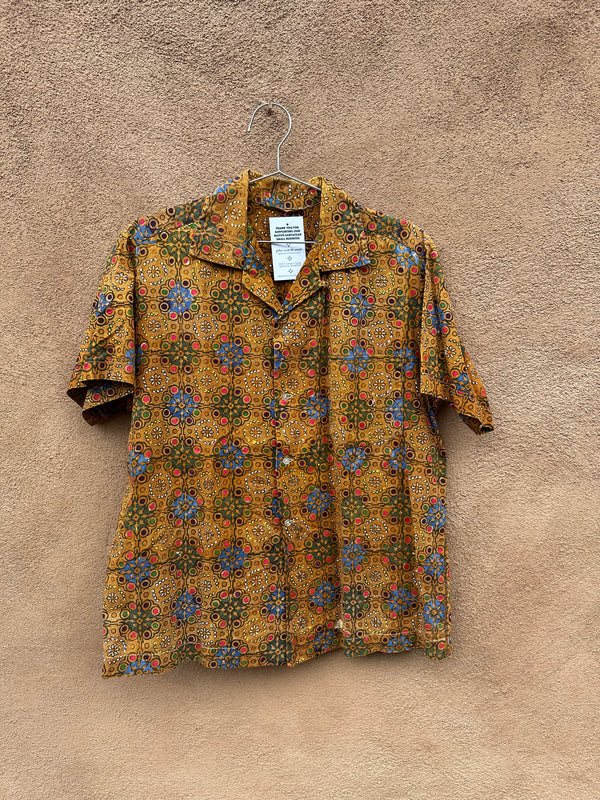 Artful Single Stitch Button Up Shirt