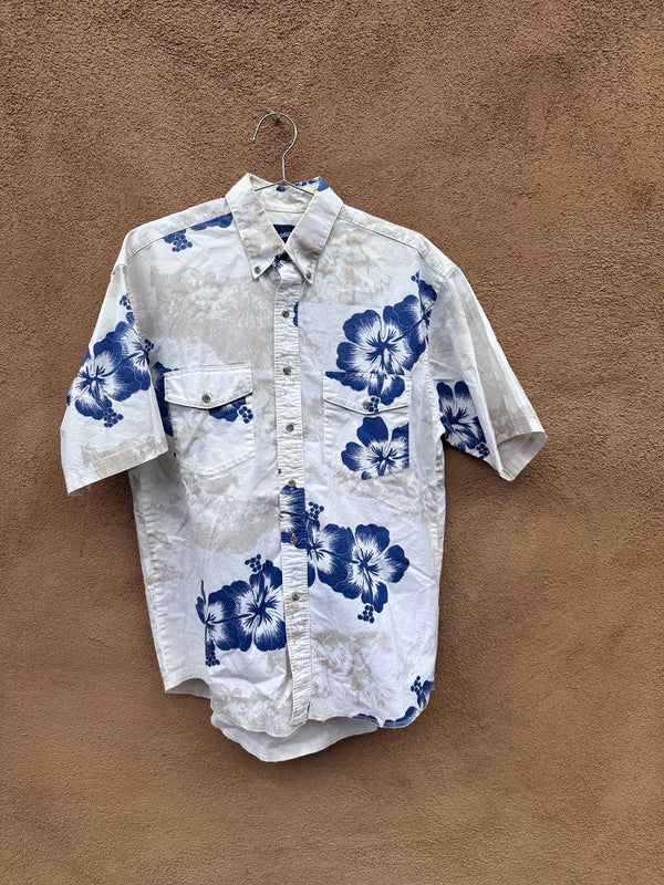 Hawaiian Cowboy Wrangler Western Shirt