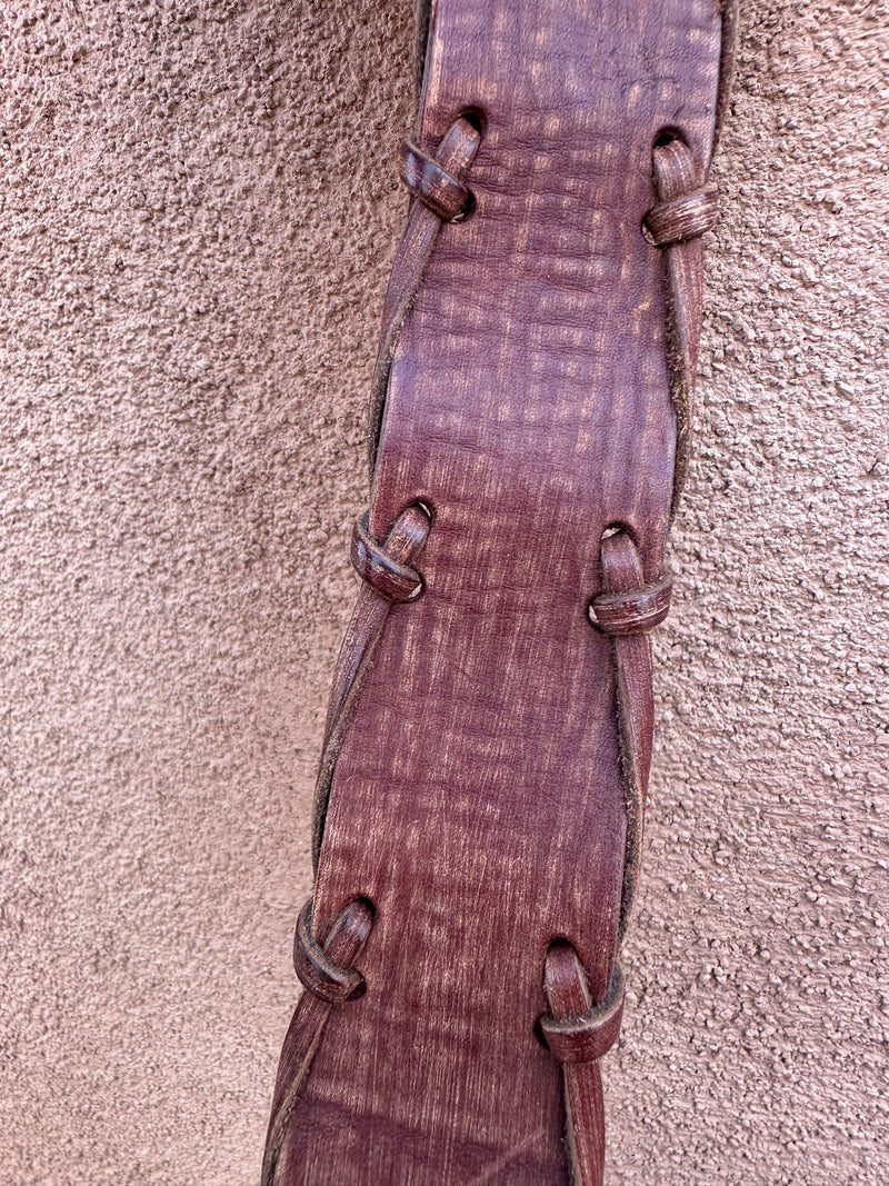 Woven Leather BrownBelt by Honest, 30