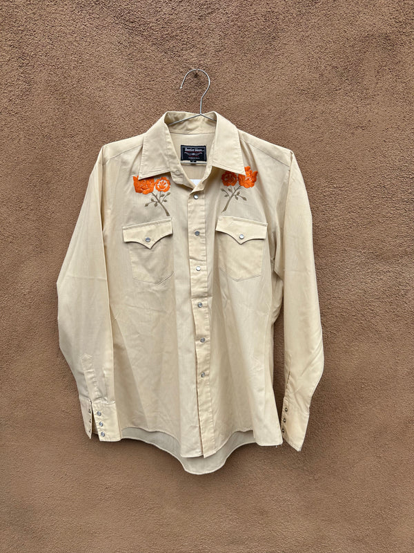 1970's Border Town Embroidered Western Shirt