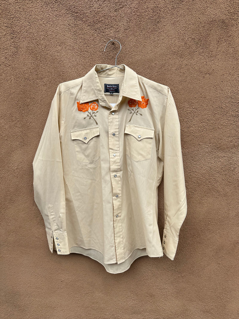 1970's Border Town Embroidered Western Shirt