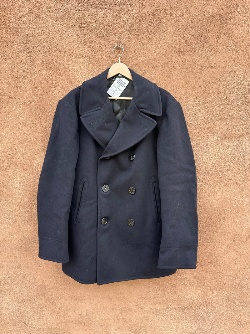 1970's Military Issue Kersey Wool Sailor's Pea Coat