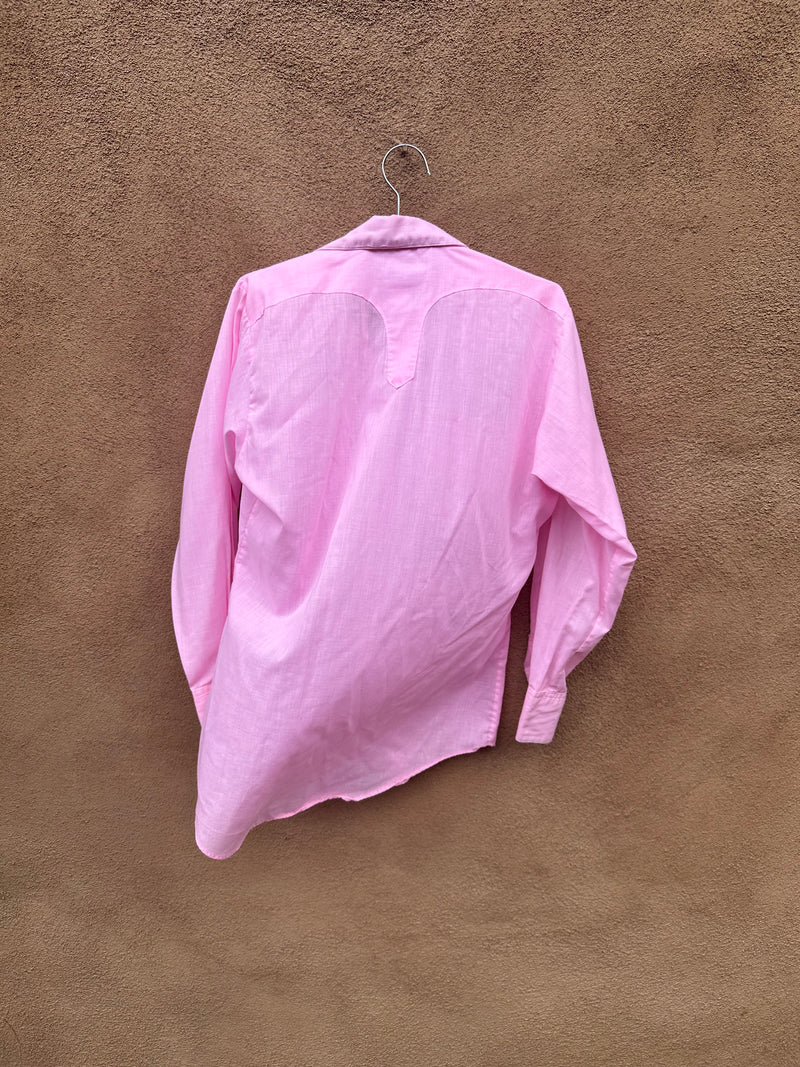 Pink Rockmount Ranch Wear Pearl Snap Shirt