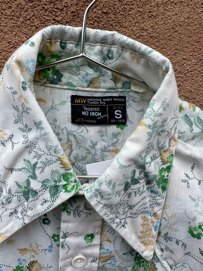 1970's Montgomery Ward Floral Shirt