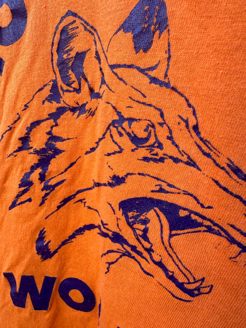 1970's Rio Cerveza Wolfs T-shirt, Russell Athletic Gold