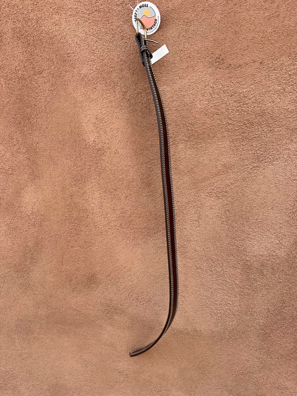 Brown Nocona Belt with Contrast Stitching, 30