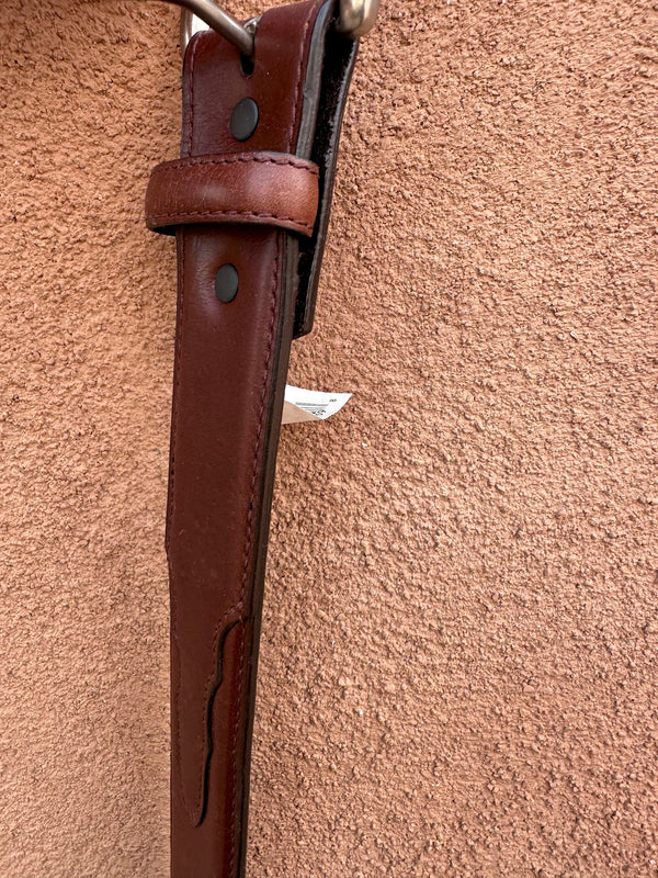 Brown Leather Badger Belt, 52