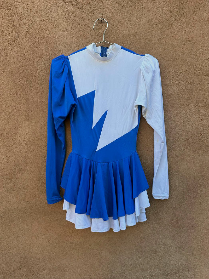 Cheerleader/Ice Dancer Outfit, Blue-White