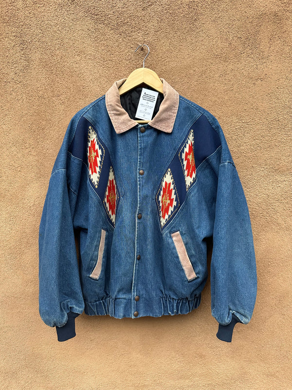 Cowboy Connection Denim Bomber with Southwest Designs