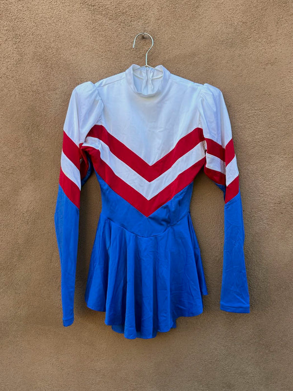 Cheerleader/Ice Dancer Outfit, Red-Blue