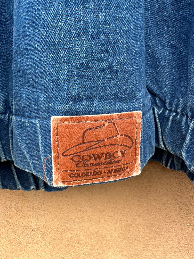 Cowboy Connection Denim Bomber with Southwest Designs