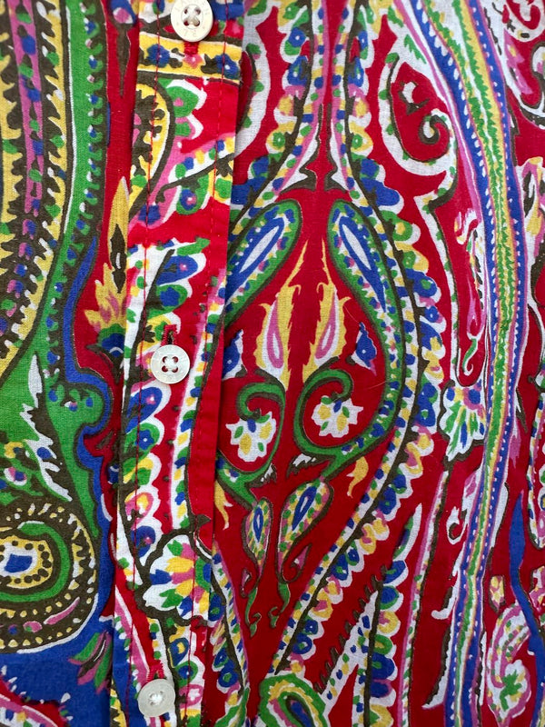Red Paisley Lauren Ralph Lauren Blouse