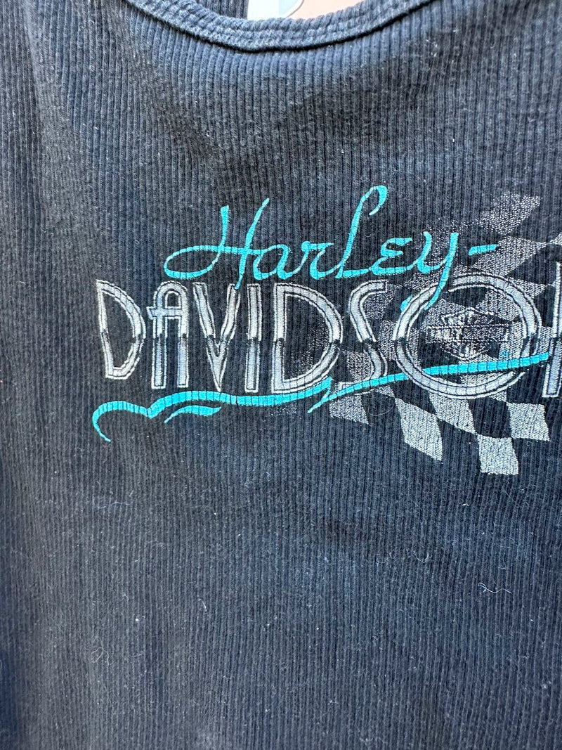 2000 Chicks Harley Davidson Black Tank Top