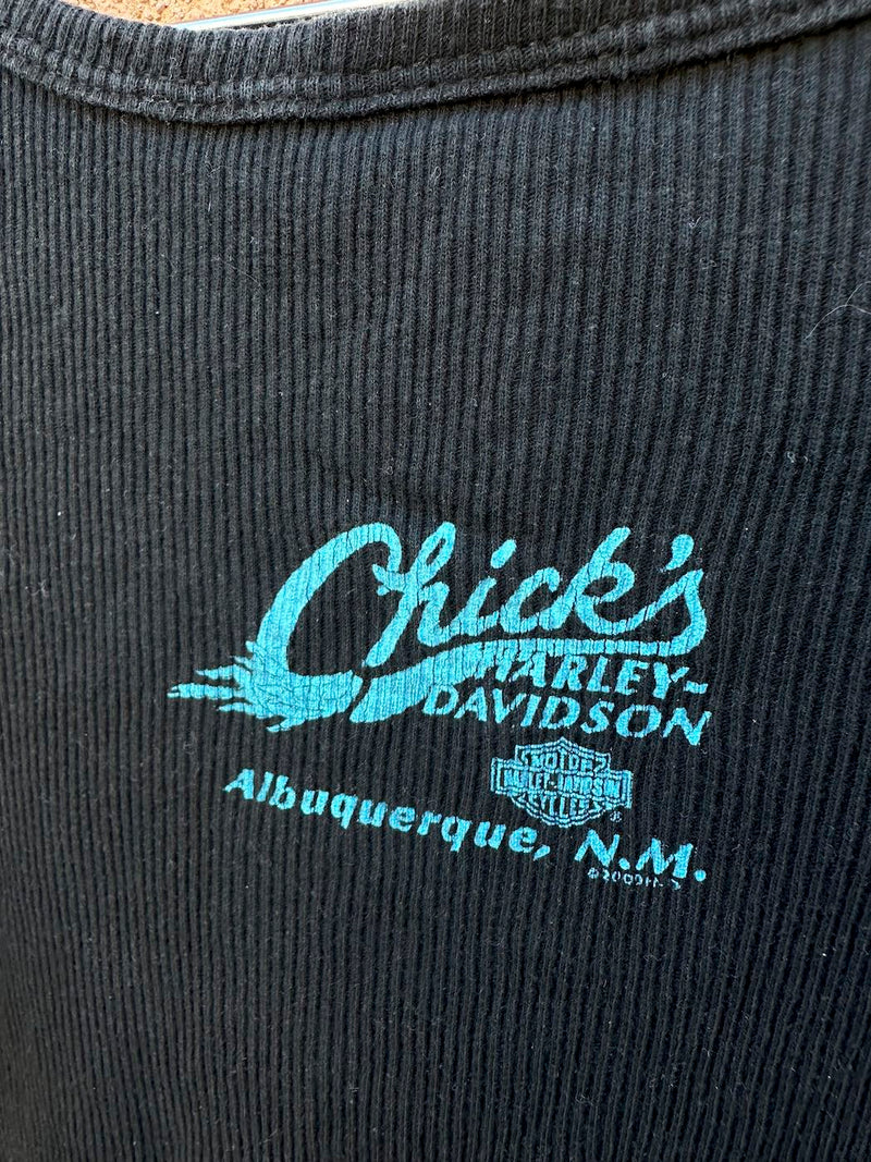 2000 Chicks Harley Davidson Black Tank Top