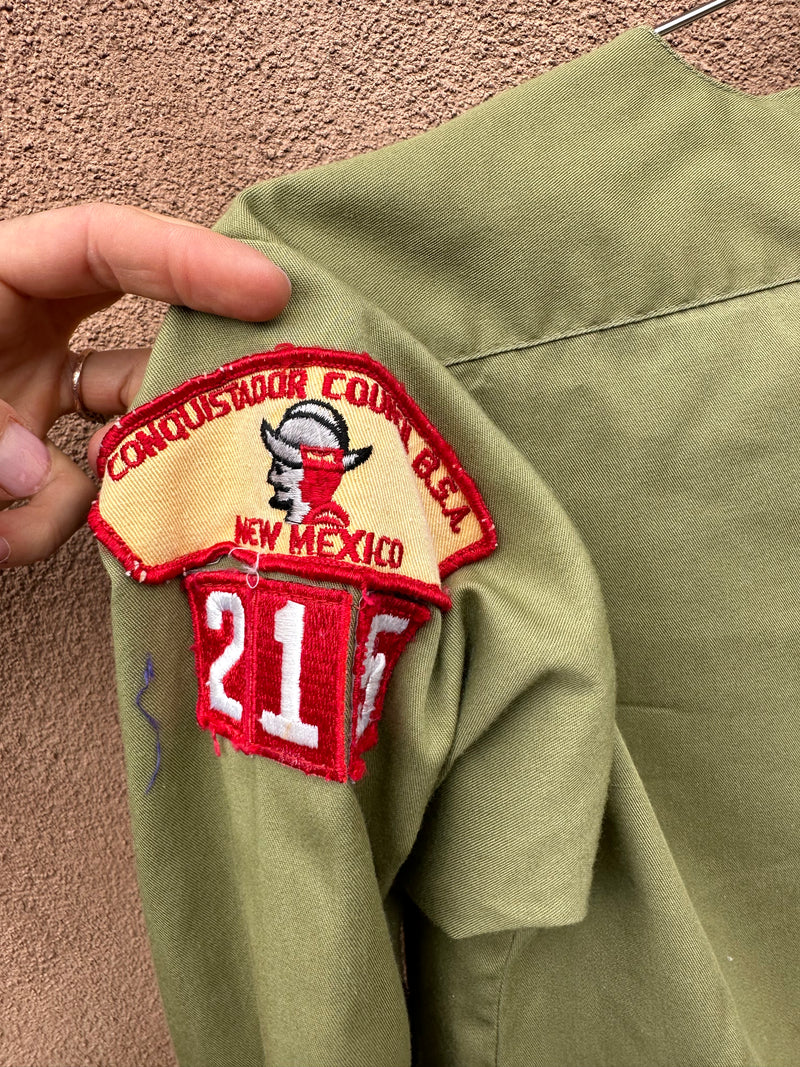 1970's Boy Scout Shirt with Extra Patches