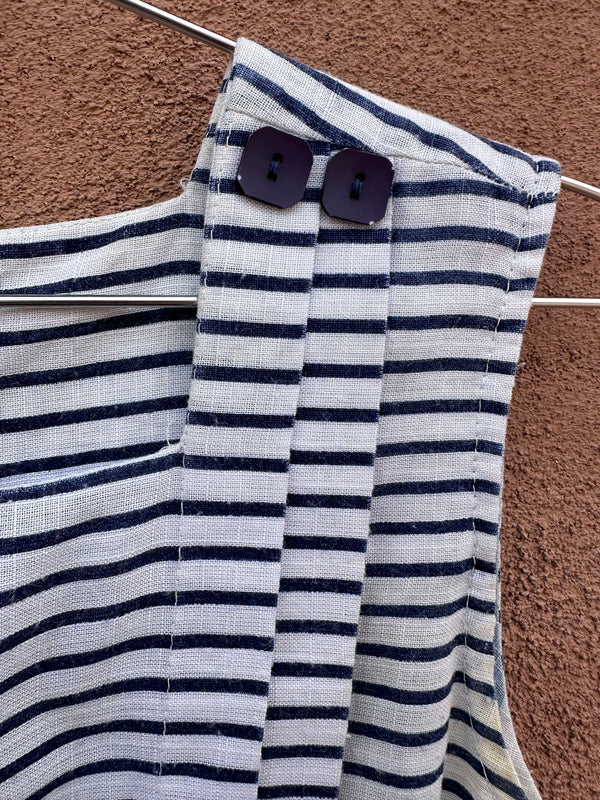 J. Ellis Blue & White Dress, 8, Pockets