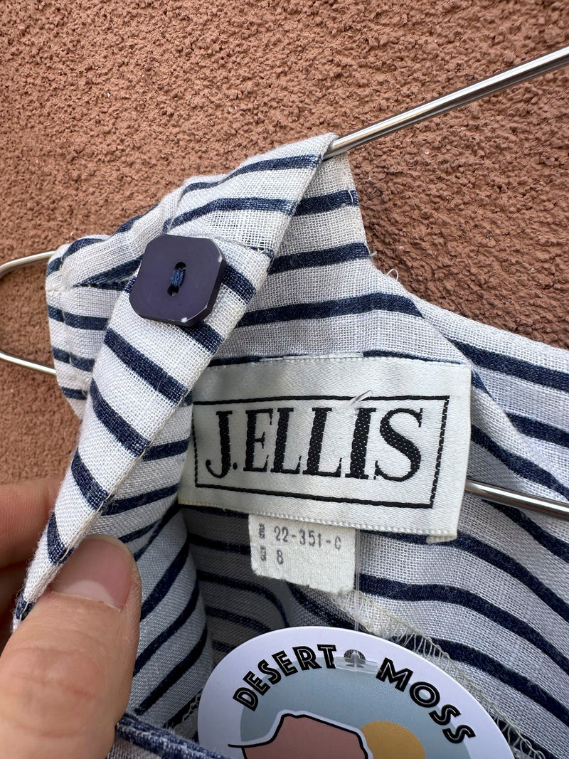 J. Ellis Blue & White Dress, 8, Pockets